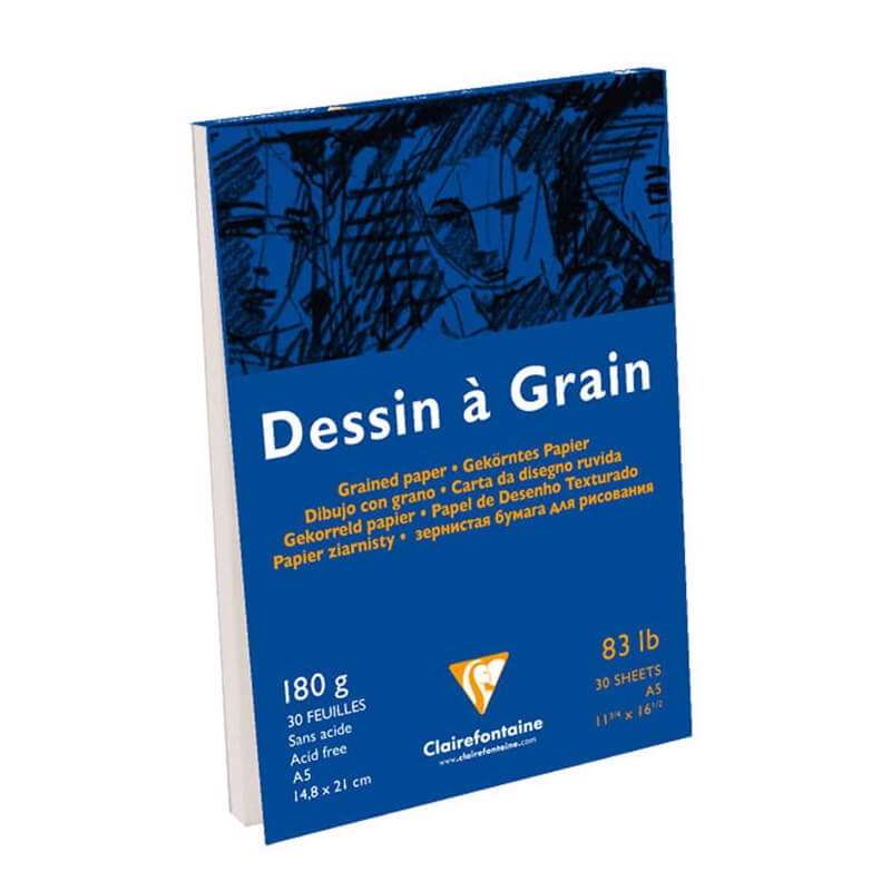Tegneblok Clairefontaine A4 180g 30 ark