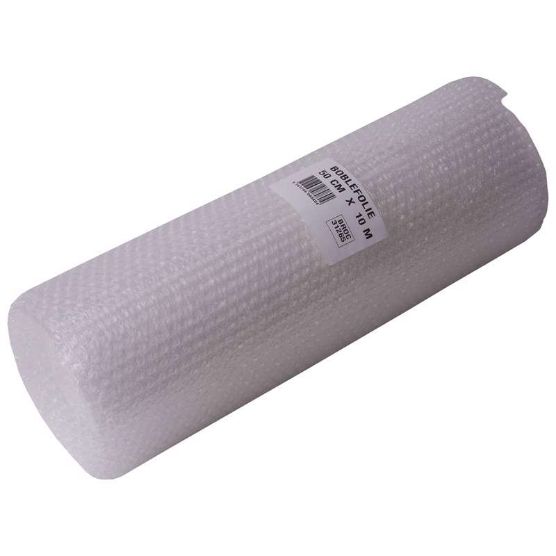Boblefolie rulle 2-lags m/EAN 50cmx10m