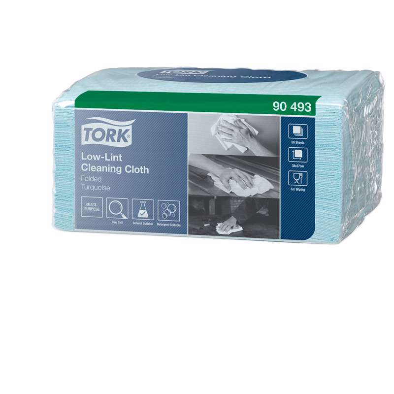 Aftørringsklud Tork W8 SmallPack turkis /8x75 90493