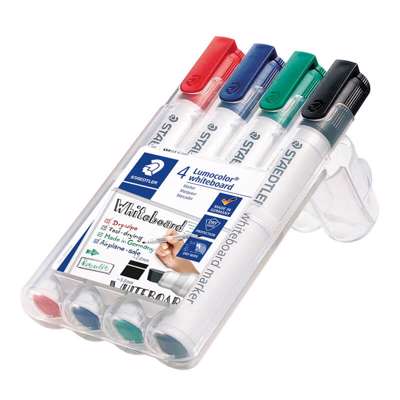 Whiteboard marker Staedtler Lumocolor 351BWP-4 ass skrå