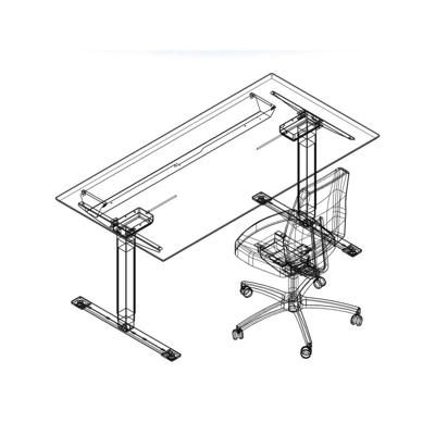 Hæve-sænkebord Dencon 03504 1600x800 mm
