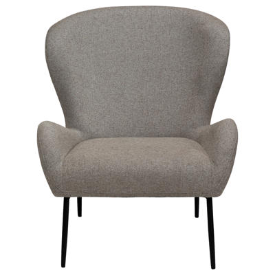 Loungestol Glam lav Pebble Earth Boucle stof /sort