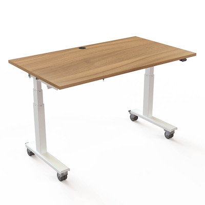 Hæve-sænkebord Flip Top ConSet 140x80 valnød/hvid