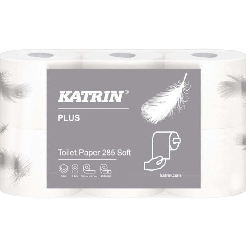 Toiletpapir Katrin Plus 3-lags, 35,6m x 10cm /42rl