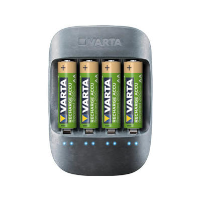 Batterilader Varta ECO Charger + 4 x 56816 AA 2100mAh