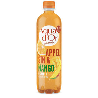 Vand Aqua D'or 50cl Sparkles appelsin/mango /12 incl. pant