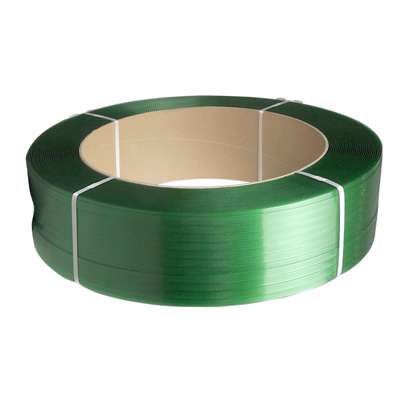 Strapbånd PET grøn 12x0,70mm ø406mm 2000m 320kg træk
