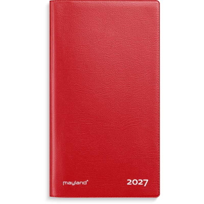 Index Planner månedskalender 2027 Mayland rød vinyl
