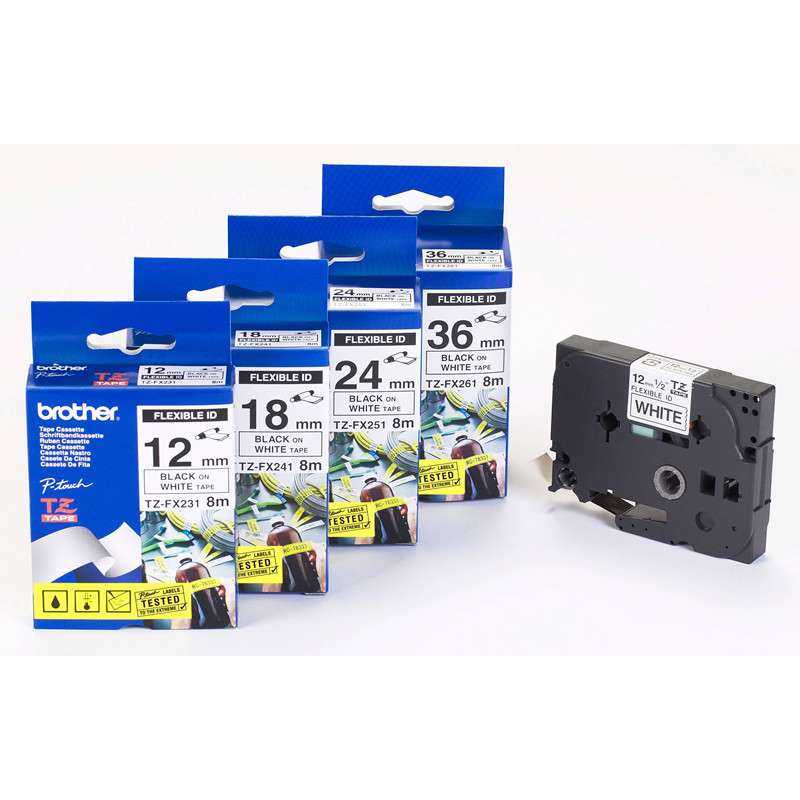 Labeltape Brother STe161 36mm stenciltape/elektrolysetape