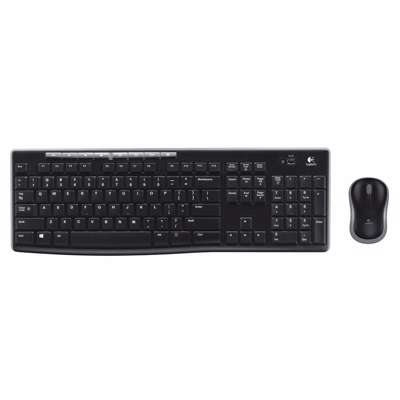 Tastatur + lasermus Logitech MK270 Wireless Desktop sort