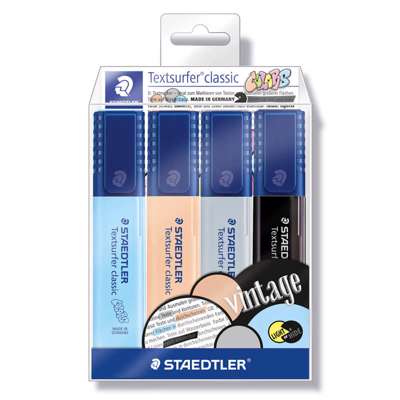 Tekstmarker Staedtler 364 Textsurfer pastel ass. 4stk/pk