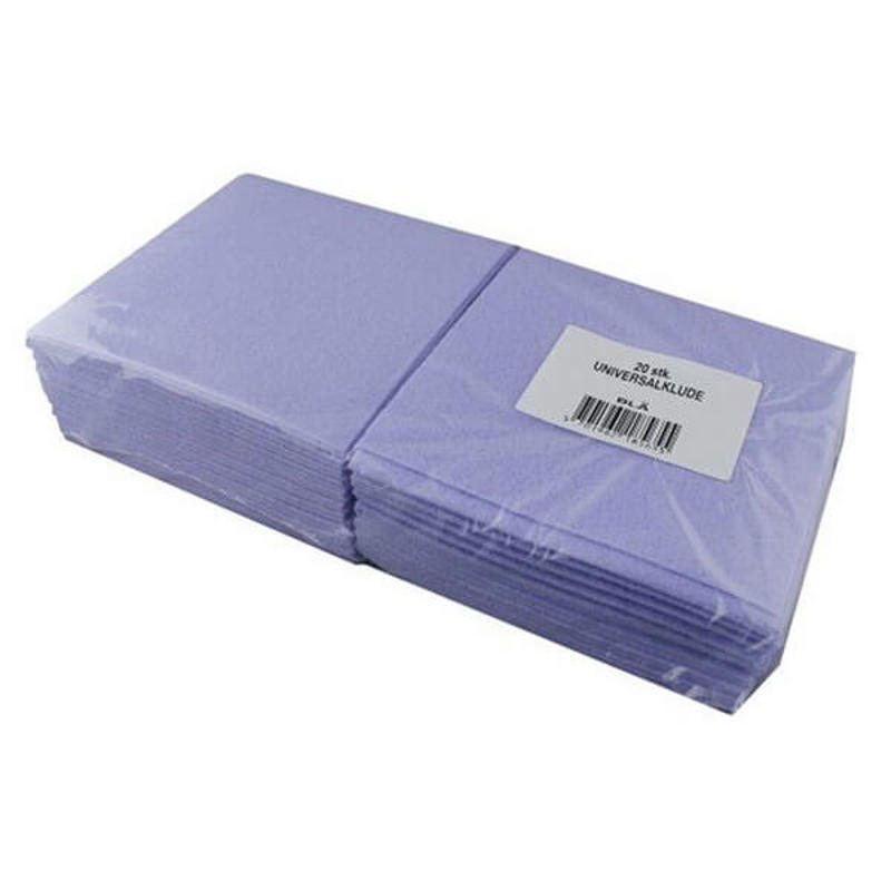 Klud t/universalrengøring 38x38cm pk/20 stk blå