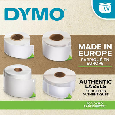 Etiket Dymo ekstra stærk 25x89mm 2x350stk