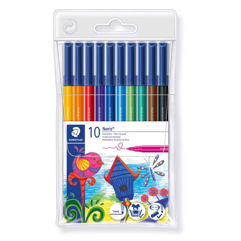 Farvetusser Staedtler Noris Club ass. 1,0mm 10stk./pk.