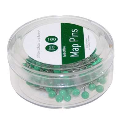 Kortnåle 4mmx20mm grøn 100stk/pak