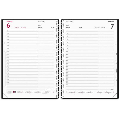 Timekalender Mayland sort PP-plast 2028