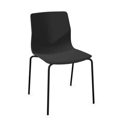 Kantinestol Four Sure 44 anthracite sort stel