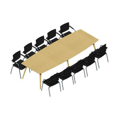 Konferencebord Dencon XL 1930 320x120 HPL eg/eg