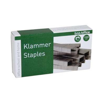 Hæfteklamme BNT/Office 24/6 stål stål 1000stk/pk