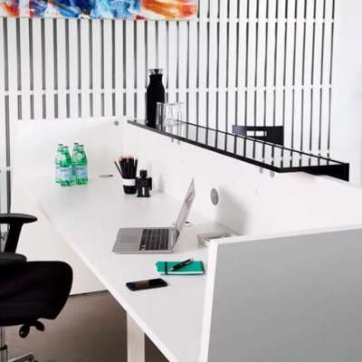 Receptionsskranke Sono 1100x2600x770 mm komplet hvid