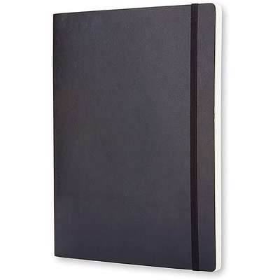 Notesbog Moleskine Classic soft ulin. XL 19x25cm sort