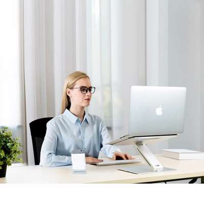 Skærmarm Loke justerbar-foldbar, alu