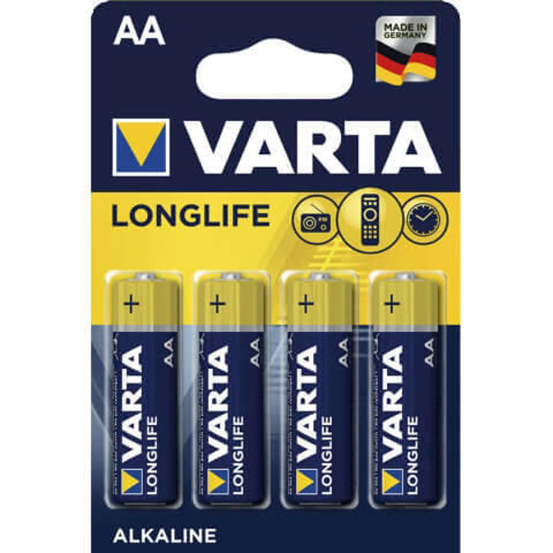 Batteri Varta Longlife AA 4stk/pak