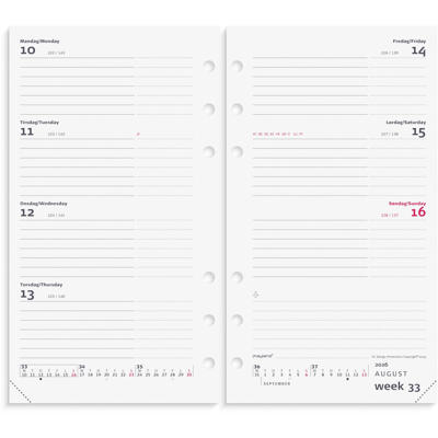 System PP International ugekalender tværf. REFILL 2026