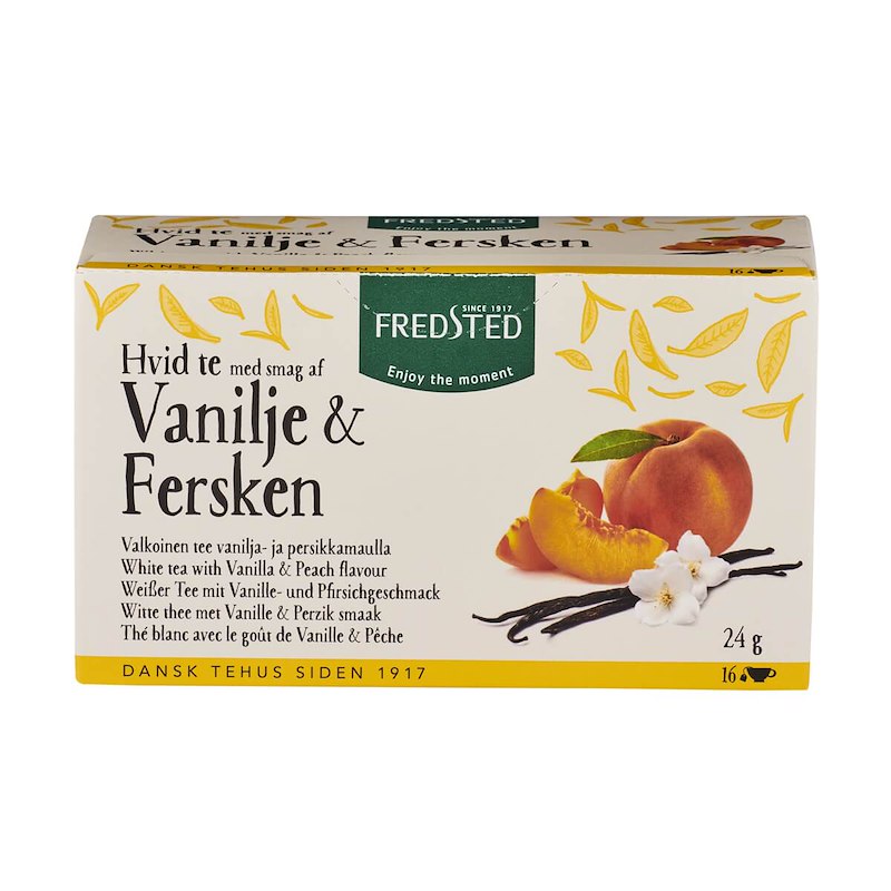 Te Fredsted White Vanilla & Peach 16 breve