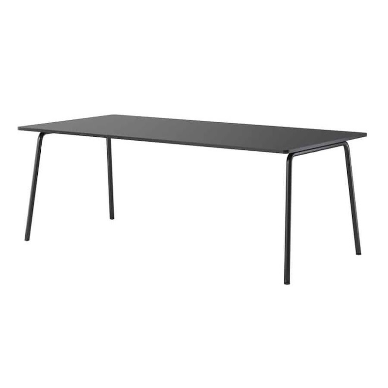 Kantinebord FourReal Flake, 200x100x74 olive lin./varmgrå