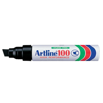 Marker Artline 100 permanent sort 7-12mm