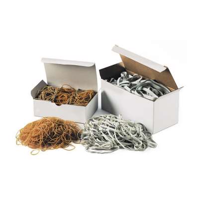 Gummibånd hvid 5x140mm 500g/pk