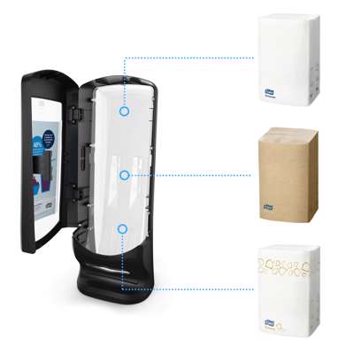 Dispenser Tork Xpressnap sort N4 vægmodel 272211