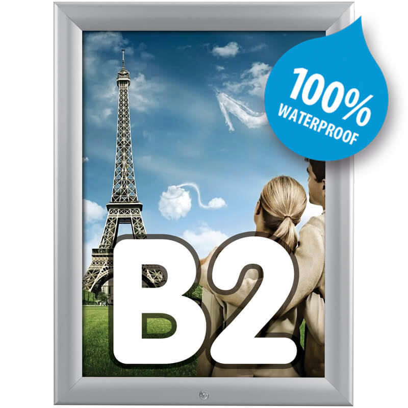 Snapramme TWIN Light 50x70 B2 plakatstr. vandtæt alu