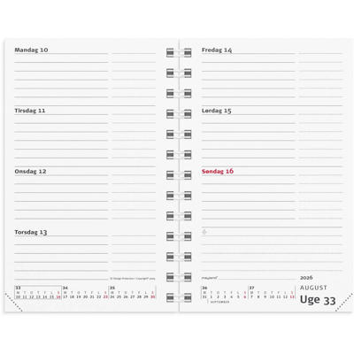 Mini Planner ugekalender REFILL 2026