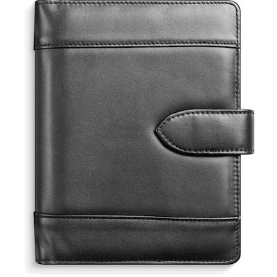 Omslag til spiralkalender, sort skind