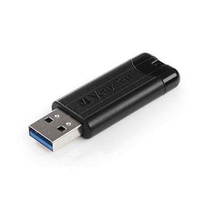 USB-stick Pinstripe Drive 128GB Sort