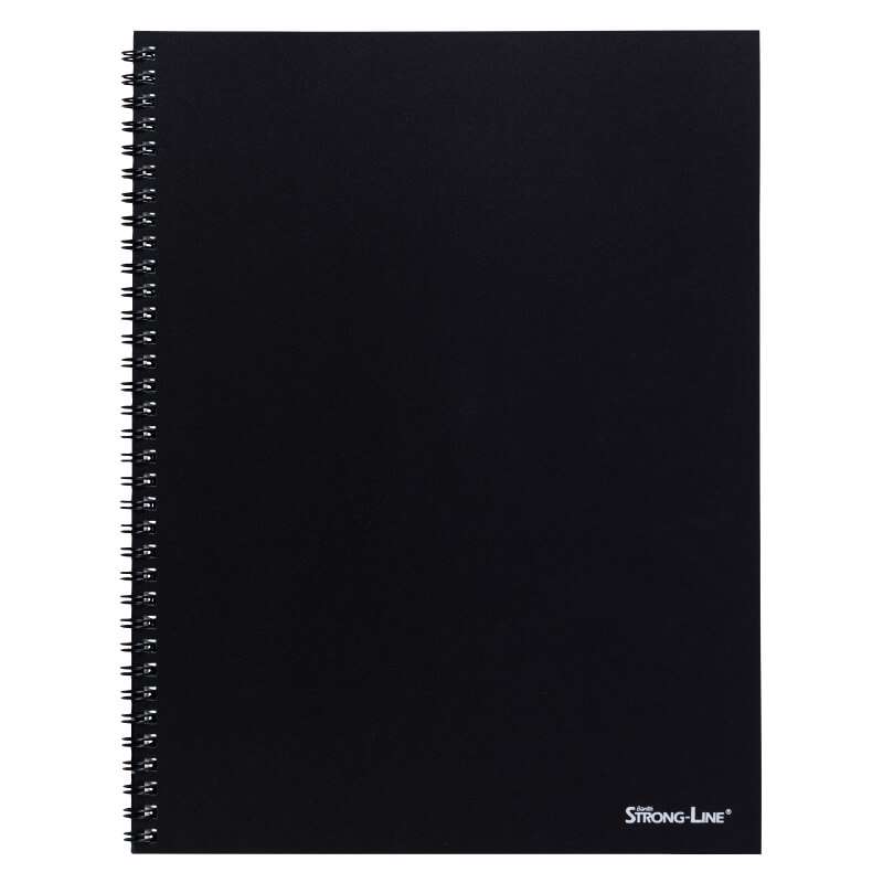 Blok A5+  Kollegieblok Bantex m/spiralryg A5+ linieret sort 80bl. 70g