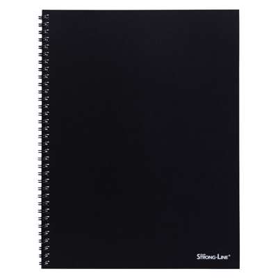 Blok A5+  Kollegieblok Bantex m/spiralryg A5+ linieret sort 80bl. 70g