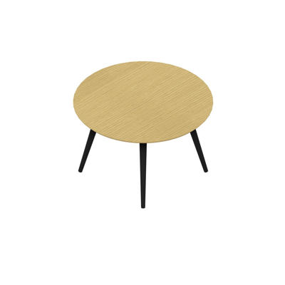 Konferencebord Dencon XL 1920 Ø120 HPL eg/sort