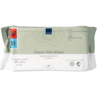 Renseserviet Wet Wipes renrums t/sensitiv hud /100