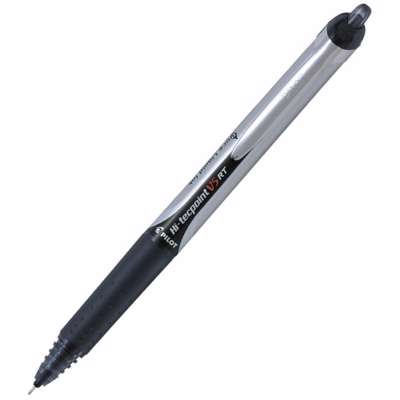 Rollerpen Pilot Hi-Tecpoint V5 RT sort stregbrd. 0,3mm
