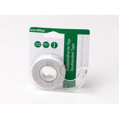 Tape dobbeltklæbende klar 12mmx6m