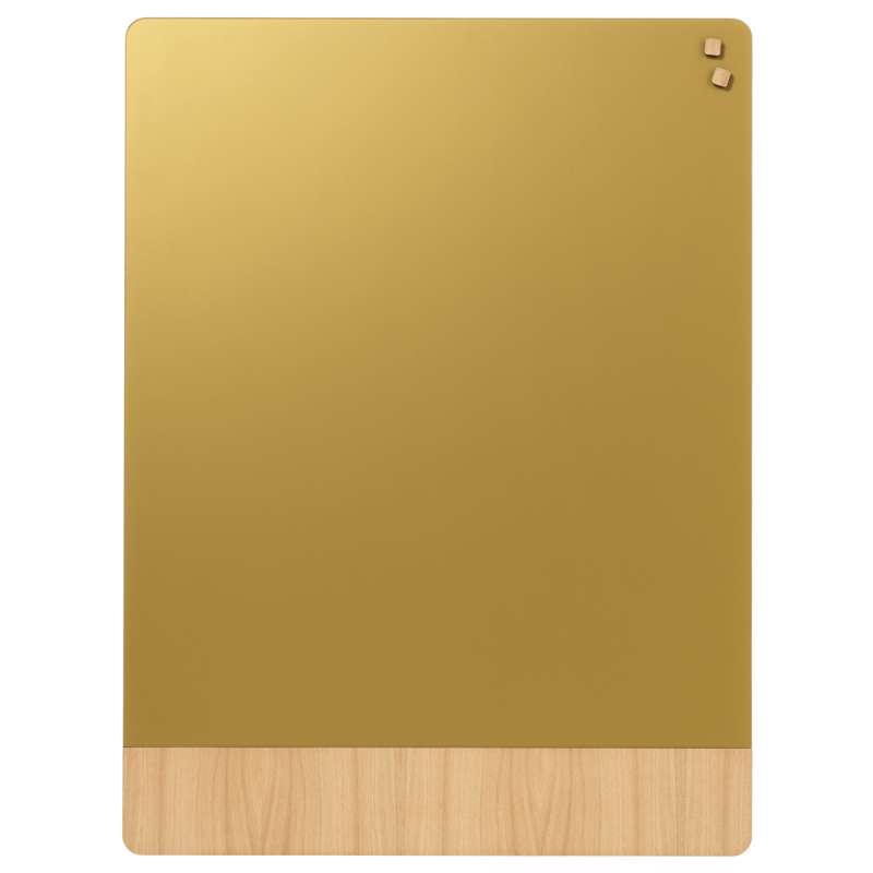 Glastavle Naga magnetisk 90x120 mat guld/egefiner