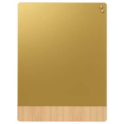 Glastavle Naga magnetisk 90x120 mat guld/egefiner