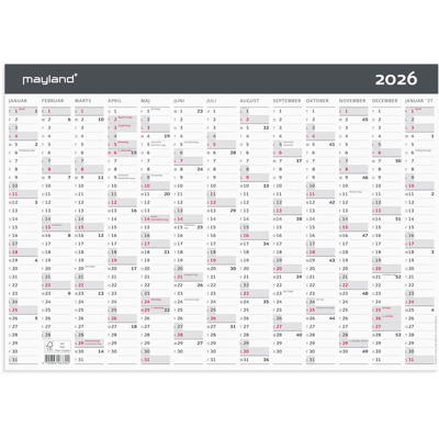 Kontorkalender Moderne A3 1x13 mdr. 2026