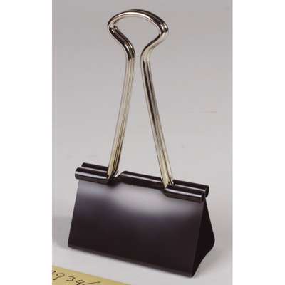 Papirklemme BNT Foldback 40mm sort stål 12stk/pk