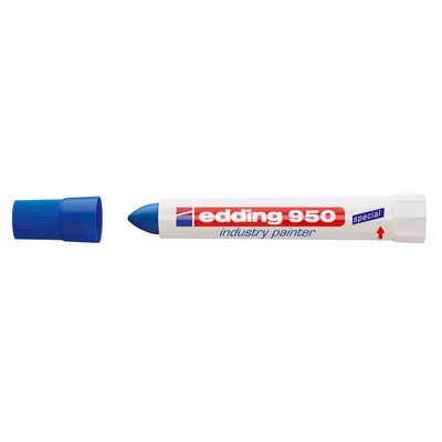 Marker Edding 950 blå perm. 10mm 10stk/pk