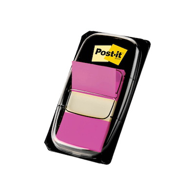 Indexfaner Post-it 680-8 lilla disp. 25x43mm 50bl/stk.
