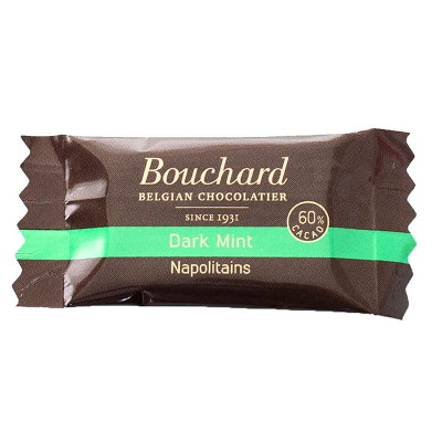 Chokolade Bouchard mint 5g flowpakket 1kg/pk